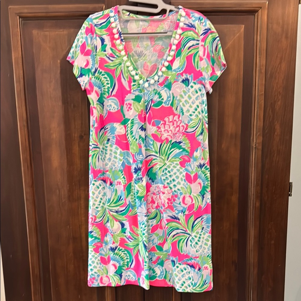 Lilly Pulitzer 🌸Pink multi color Resort Sundress EUC